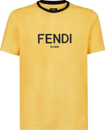 fendi yellow shirt|fendi oversized t shirt.